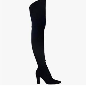 Suede Over the Knee Women's Heeled Boots
